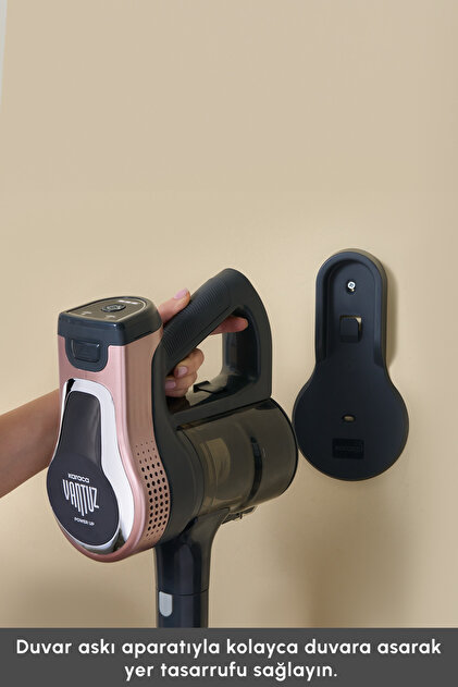 Karaca Vantuz Power Up Telescopic Dikey Süpürge Rosegold 350 W