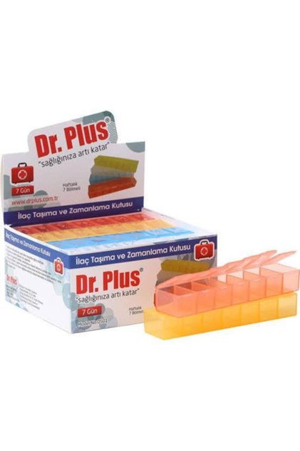 Dr. Plus Ilaç Hap Saklama Kutusu 7 Gün - 12 Adet