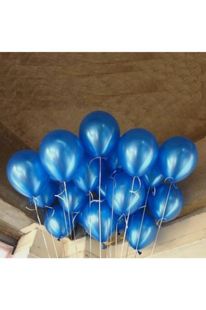Organizasyon Pazarı 12 Inç Metalik Lacivert Balon 10'lu - 1