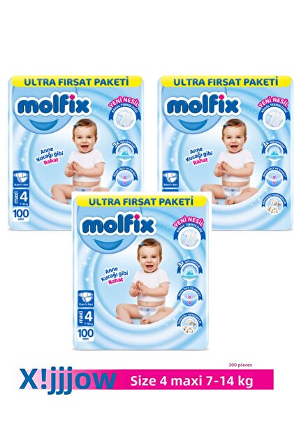 Baby Diapers Ultra Opportunity Pack Maxi Size 4 100 Pieces x 3 Packs