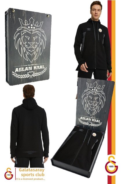 Original Licensed Hooded Black Zippered Hoodie with Gift Wooden Box