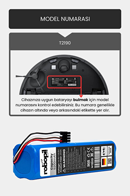 ROBOPİL Anker Eufy Robovac L70 Hybrid Pil Batarya [Orjinal
