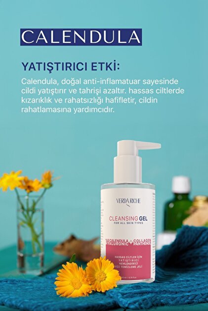 Verda Riche Hassas Ciltler için Yatıştırıcı Nemlendirici Yüz