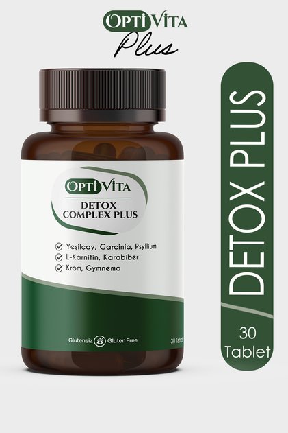 Detox Complex Plus 30 Tablet Yeşilçay, L-Karnitin, Garsiniya, Krom, Psyllium, Karabiber Ekstresi