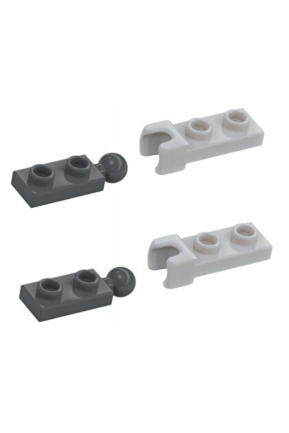 LEGO Custom Moc Aksesuar Plate 1 X 2 Menteşe Eklem Parçası Gri