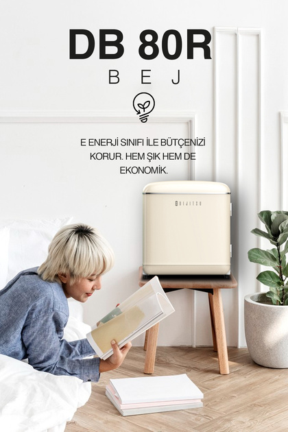 Dijitsu Db80rbe Retro Bej Mini Buzdolabı - Fiyatı, Yorumları