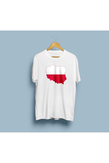 Oversized Poland / Poland Flag and Map design unisex t-shirt