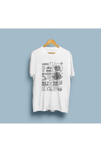 Oversized Coffee Menu Design Unisex t-shirt