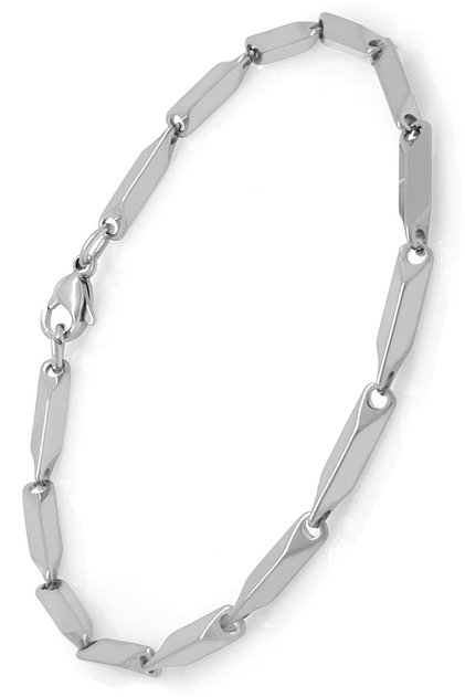 Singapore Bamboo Cube Model Men's Steel Bracelet Imprint Eck05B