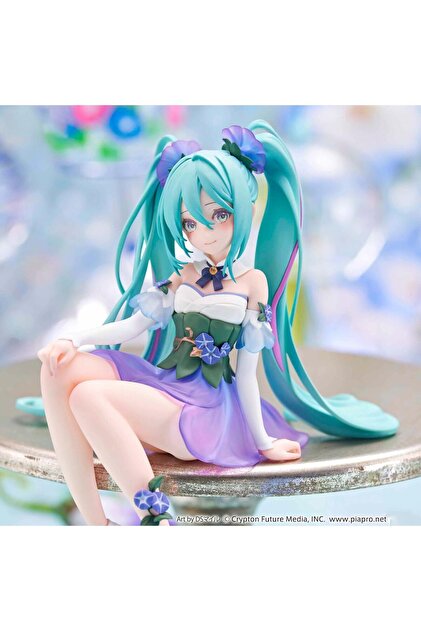 Zigver Anime Hatsune Miku Figure Morning Glory Fairy Flower Pvc