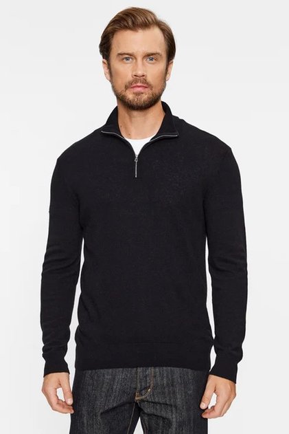 Maglia Girocollo Maglia Uomo Benetton Maglione Qualità Italiana - 3