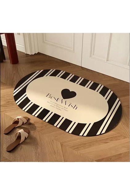 Best Wish Single Bath Mat, Non-Slip Base