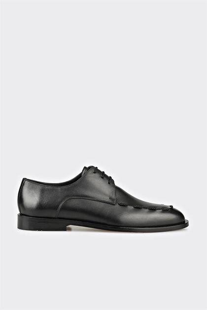 Black Leather Men's Classic Shoes