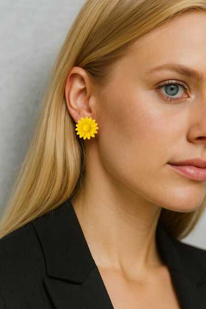 Luna- Handmade Colorful Flower Polymer Clay Earrings