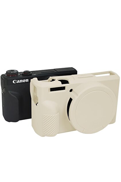 FEJYTOR Canon Powershot G7 X Mark III Uyumlu Silikon Koruyucu