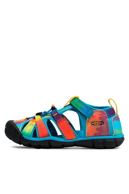 Sandale multicolore pentru băieți și fete KEEN-1025152 SEACAMP II CNX VIVID BLUE/ORIGINAL TIE DYE