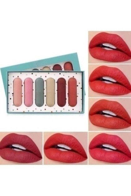 Ultimate Matte Mini Lipstick Set of 6 Long Lasting, Moisturizing, Waterproof Shades