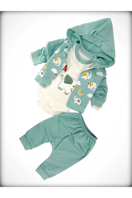 100% Customer Satisfaction Cute Elephant 3-Piece Badili Male Newborn Hospital Release
