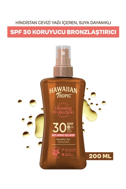 Glowing Protection Dry Spray Oil Spf30 Protective & Bronzing Oil 200 ml