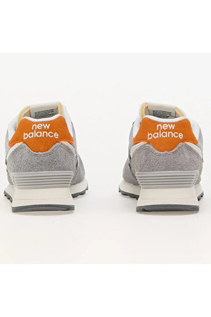 New Balance 574 Unisex Gray Leather Sneaker Günlük Hakiki Deri