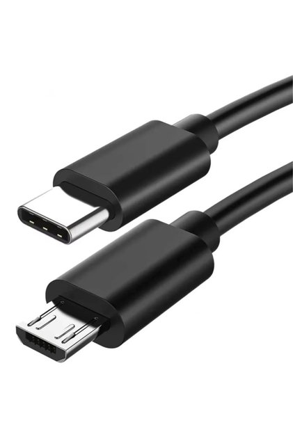 4244 Type-C to Micro USB Çevirici Dönüştürücü Kablo 80 cm