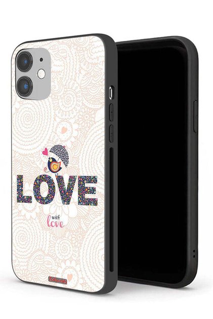 جراب حماية لجهاز Apple iPhone 12 مع حب