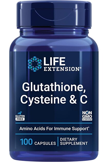 Life Extension Glutathione Cysteine & C Antioxidant with Vitamin C Amino  Acids & L-Cysteine for Immu- Trendyol