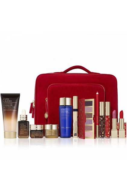 Estée Lauder Blockbuster Celestial Glam, Set Cadou Lux pentru Îngrijire și Machiaj – 12 piese