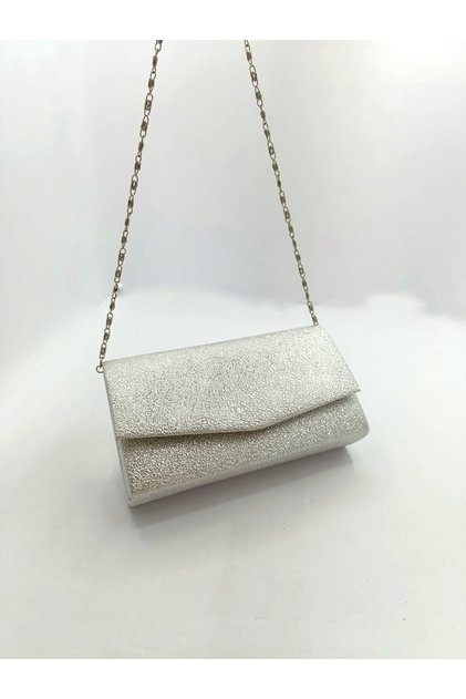 Basi Silver Evening Dress Shoulder Bag