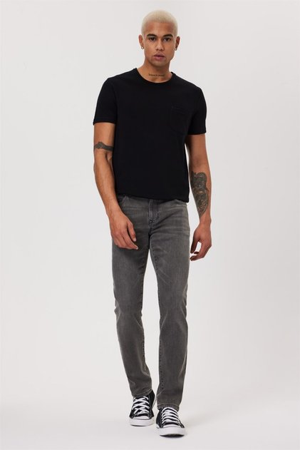 Men's Denim Trousers - Regular Waist, Slim Fit, Straight Leg, 232 Lcm, 121027   Jagger Alras Venom