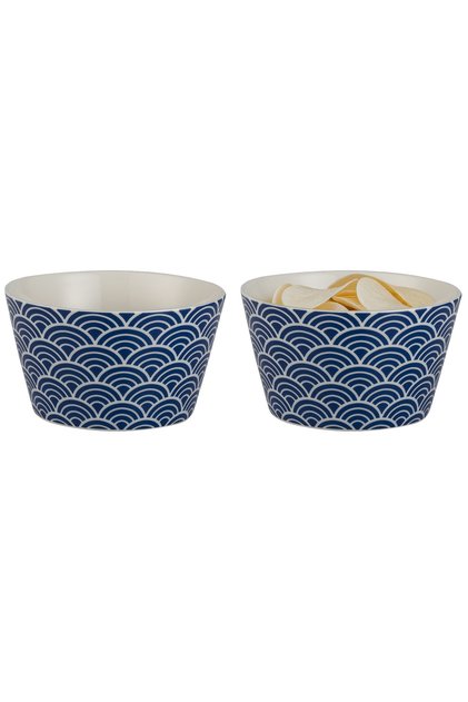 Adenya Sepeti Miller 2-Piece Bowl Set - Blue/White - 10 cm