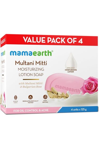 Multani Mitti Lotion Soap Single 125g (Pack of 4)