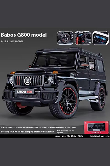 yumurcakstore Büyük 1:18 Mercedes Benz Brabus G800 Orijinal Sürüm