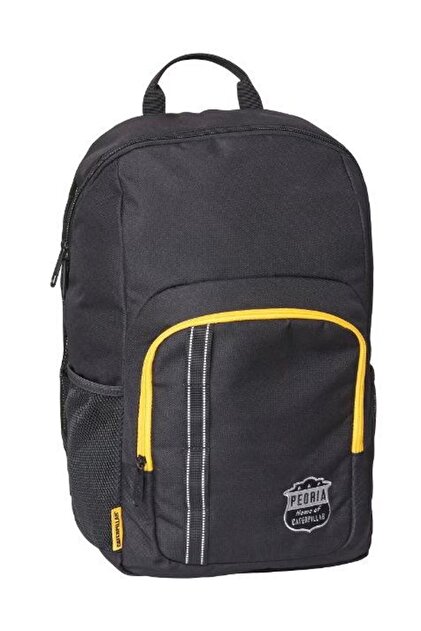 Ученичка CATERPILLAR Mochilas Rpet Peoria, 600D полиестер, 25L (черна/жълта)