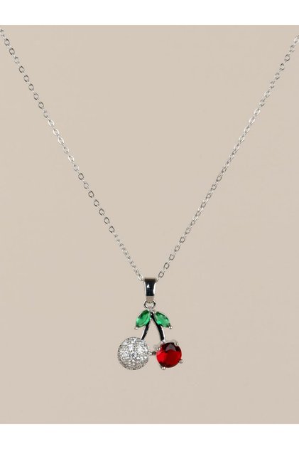 Chérine Cherry Steel Necklace