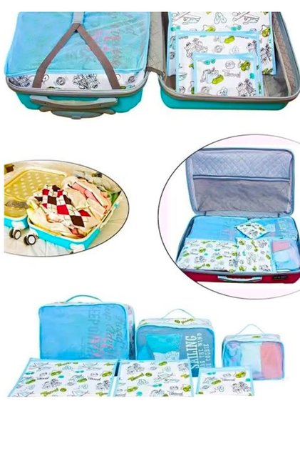 Suitcase Organizer 6-Piece Travel Set Stay Organized in Your Luggage!