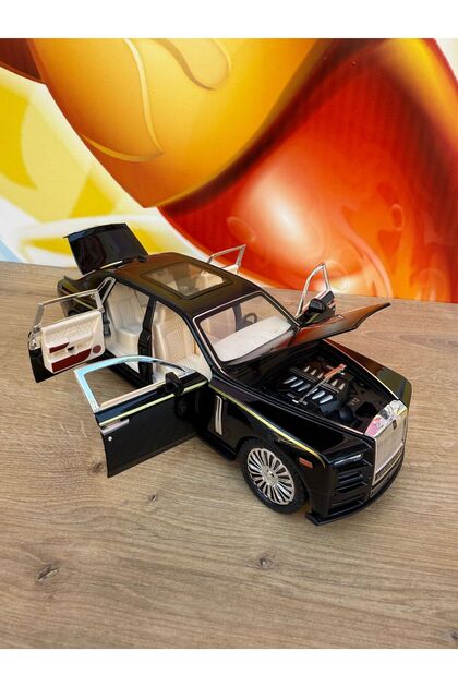 scntoys 1:24 Çek Bırak Işıklı Ve Sesli Metal Rolls Royce Diecast