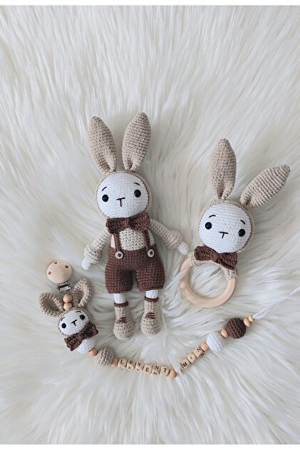 Your Baby トントンねずみ Zey's Amigurumi Amigurumi Tavşan Yenidoğan Set 3Lü - Fiyatı, Yorumları