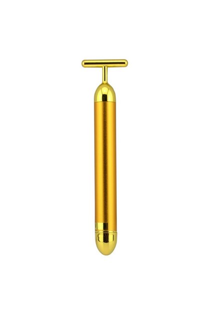 Aparat Masaj Facial Profesional T SHAPE, Neo™ Beauty Energy T Shape Bar, 24K Gold, Efect de Liftin