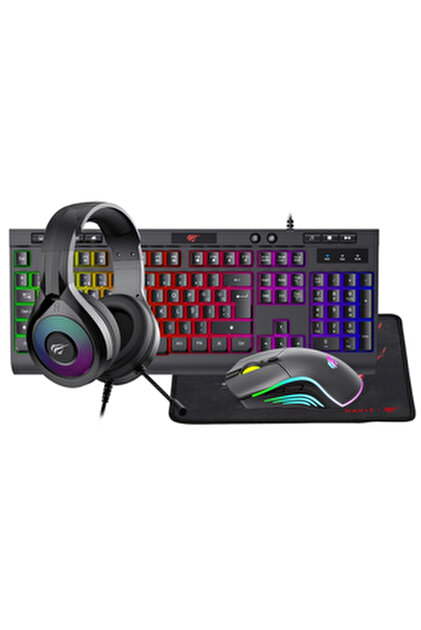 Everest Grup 4in1 Rgb Klavye Mause Razer Pad Kulaklık Esport