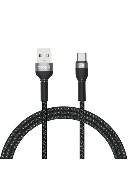 كابل USB من سلسلة شيرا باللون الأسود من النوع C بطول 1 متر-SYS