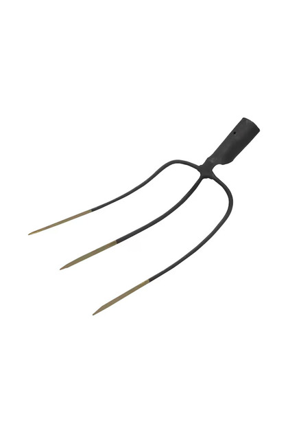 Furcă cu 3 dinți, fără coadă, din metal rezistent, dimensiuni 43x20 cm, lungime dinți 30 cm