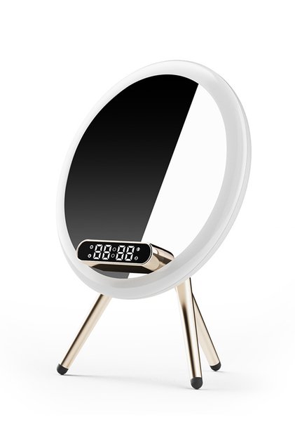 Multifunctional LED Makeup Mirror with Bluetooth Speaker and Mobile Phone Wireless Charging