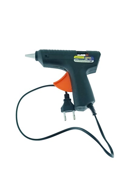 Pistol de lipit cu bară de silicon, diametru 11mm, putere 60W, dimensiuni 160x135x30mm, negru