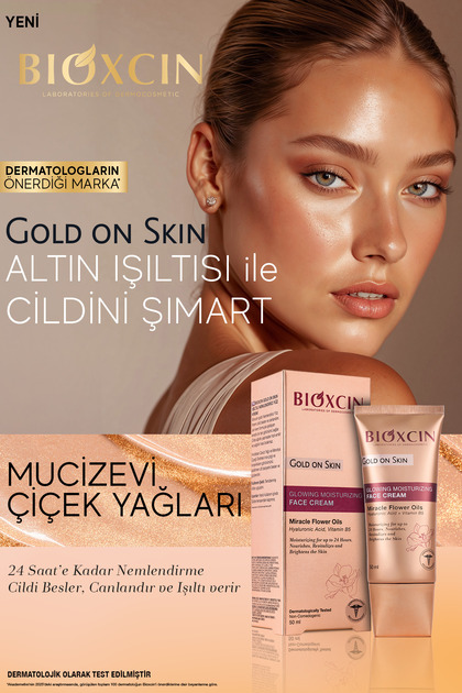 Bioxcin Gold On Skin Işıltılı Yüz Kremi 3x50 Ml Hyalüronik Asit