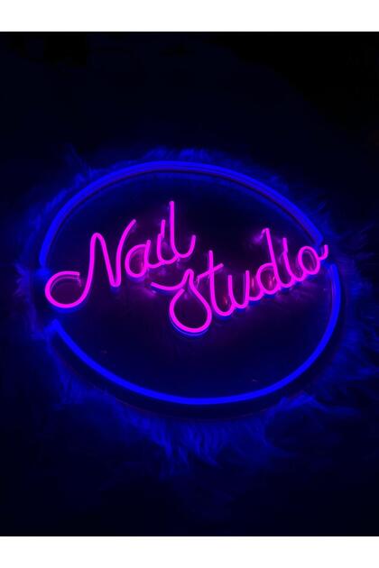 Nail Studio Neon Yazı Tabela Dekoratif Aydınlatma