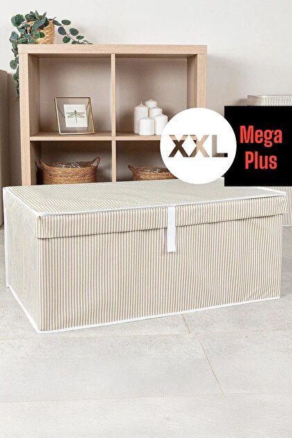 Helen's Home Kapaklı Kutu Hurç Kıyafet Battaniye Saklama Kutusu