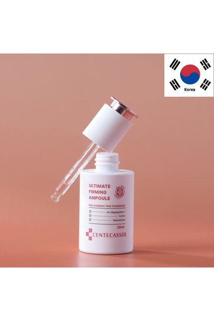 Fiolă coreeană cu Peptide, Ectoin, Niacinamide și Ceramide pentru fermitate, hidratare și efect anti-aging – Ultimate Firming Ampoule, 30 ml