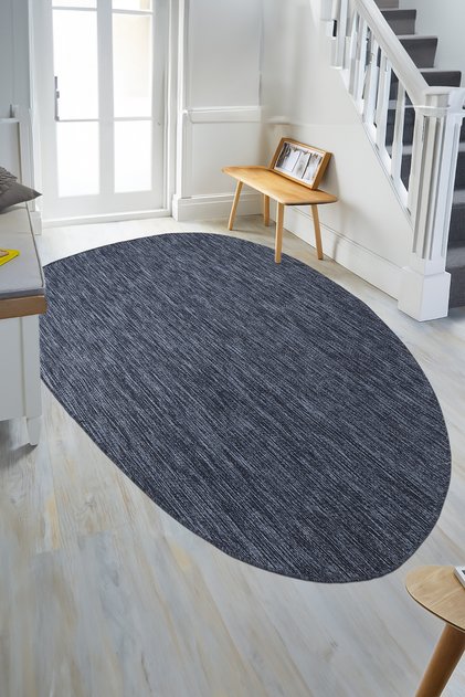 Tema 9034 Lacivert Sisal Hasır İç Dış Mekan Kilim Dekoratif Bahçe Balkon Salon Halısı