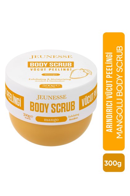 Body Scrub Arındırıcı Nemlendirici Mangolu Vücut Peelingi 300gr